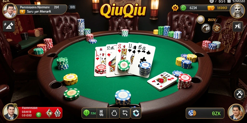 Tampilan menarik gameplay QiuQiu di 8ZK.