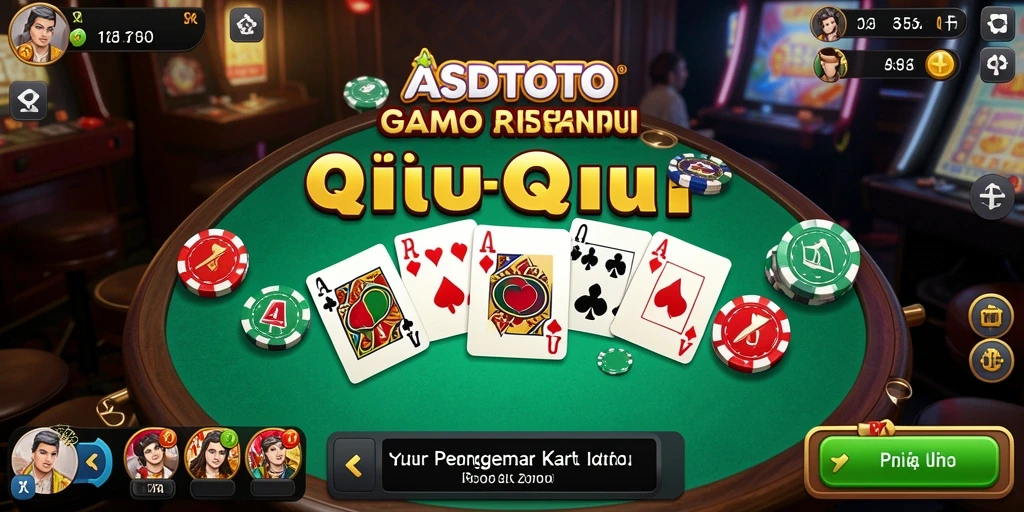 Tampilan gameplay seru di ASDTOTO dengan kartu QiuQiu.