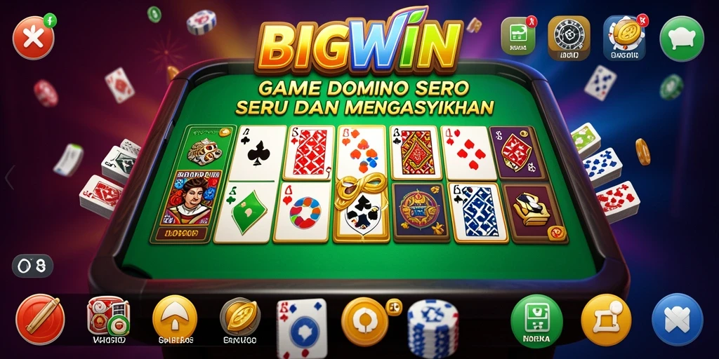 Screenshot BIGWIN menampilkan gameplay seru dan interaktif game Domino.