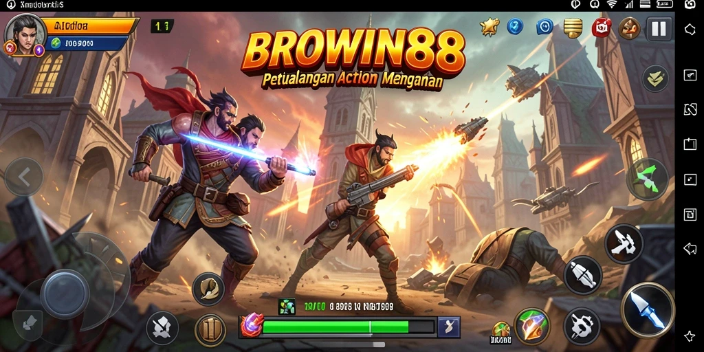 Screenshot BROWIN88 menampilkan aksi seru dalam pertempuran yang mendebarkan.