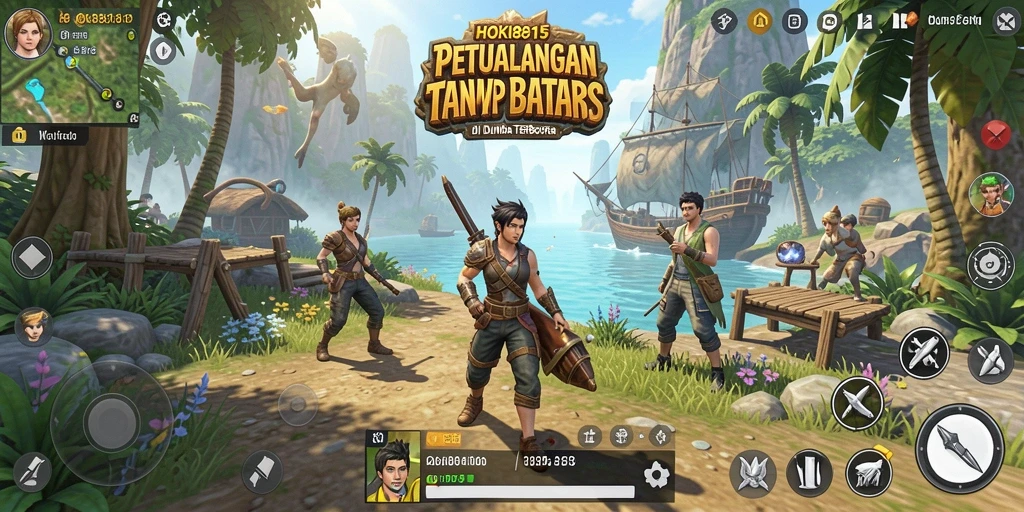Tampilan gameplay HOKI8815 yang mengesankan di dunia terbuka.