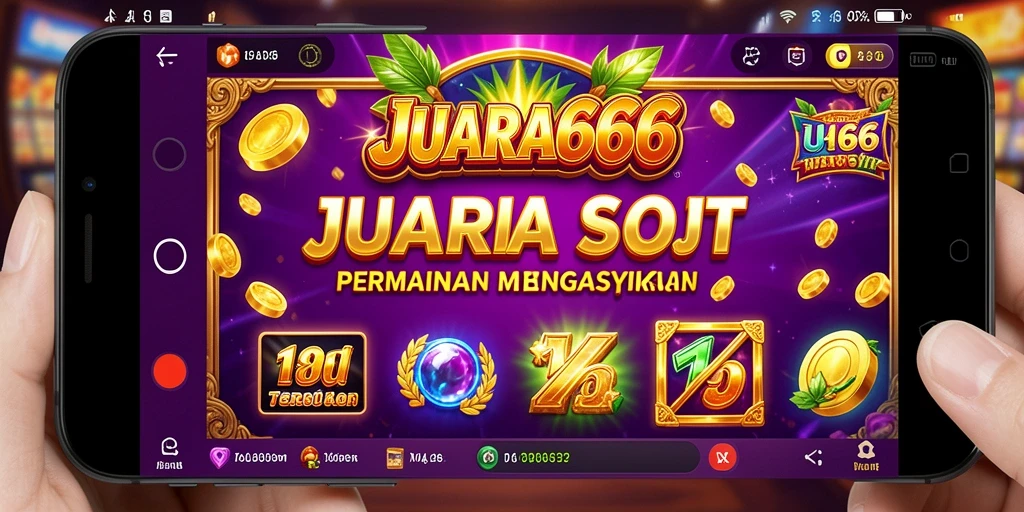 Tampilan gameplay JUARA666 yang menampilkan putaran slot yang mendebarkan.