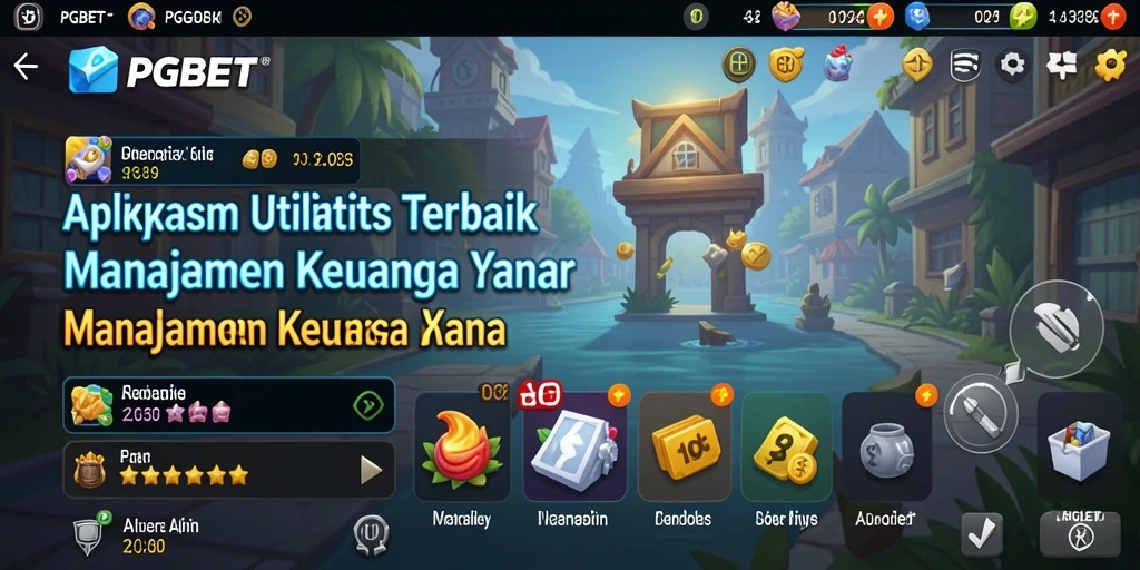 Tampilan utama PGBET dengan fitur manajemen keuangan yang intuitif