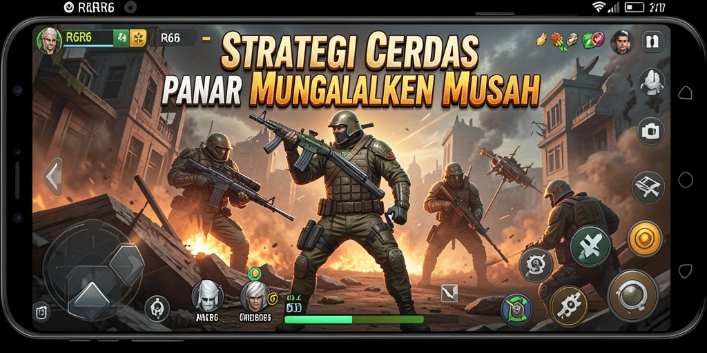 Tampilan gameplay R6R6 yang menantang dan strategis.