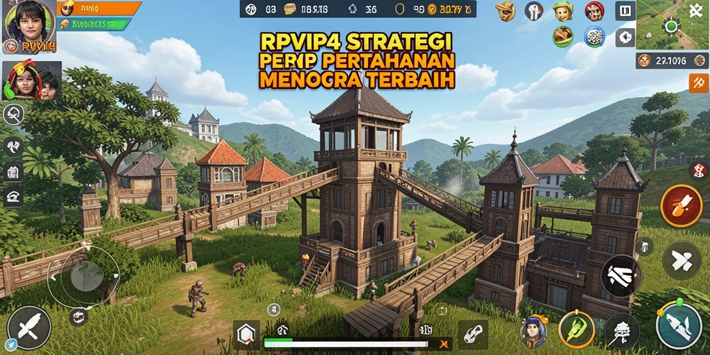Gameplay RPVIP4 menampilkan pertahanan menara yang mendebarkan.