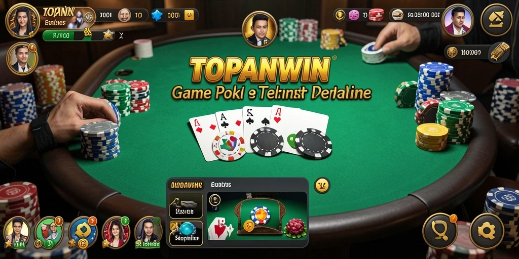 Gameplay seru dari aplikasi TOPANWIN untuk permainan Poker.