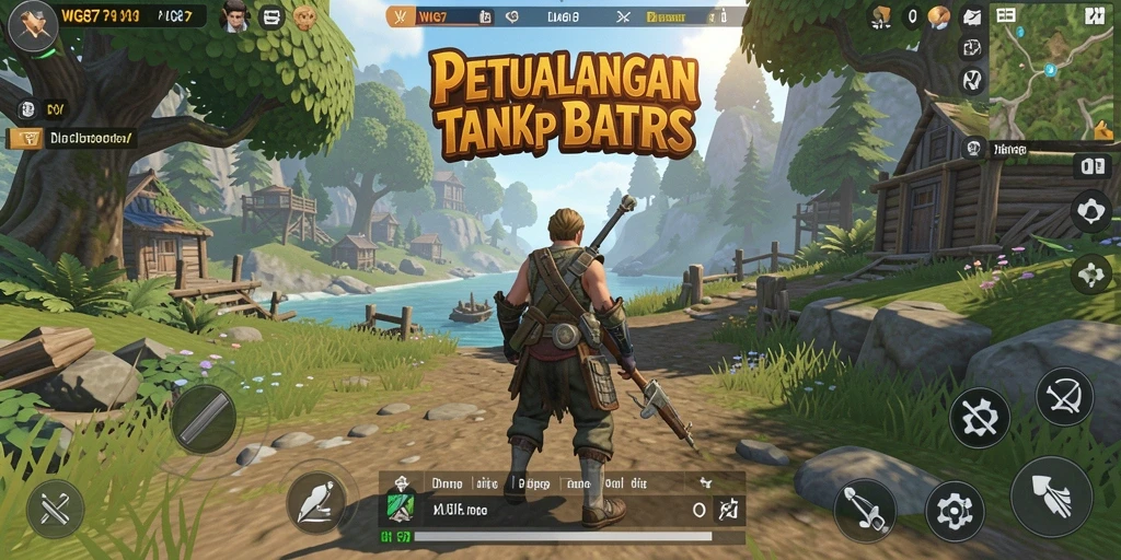 Screenshot menampilkan momen epik dalam menjelajahi dunia terbuka WG87.